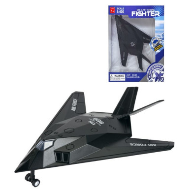 Метален самолет изтребител F117- PULL BACK