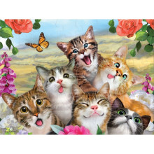 Пъзел лентикулярен 3D CAT SELFIE - 48 елемента