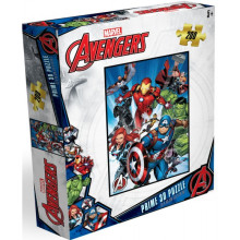 Пъзел лентикулярен 3D AVENGERS - 200 елемента
