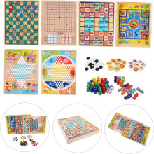 Дървена настолна игра - 7 в 1