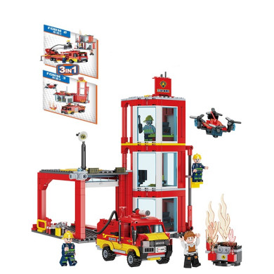 Конструктор Пожарна станция - 3 в 1