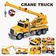 Камион с кран със звук и светлина - инерционен