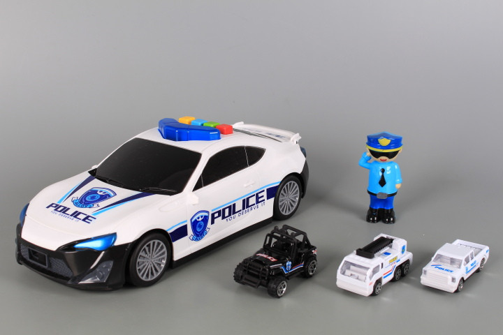 Полицейска кола-паркинг със звукови и светлинни ефекти