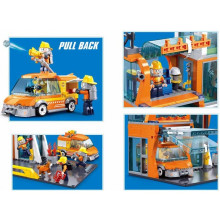 Конструктор Щаб на спасителните сили и джип PULL BACK