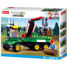 Конструктор Камион с ремарке и кран за трупи 