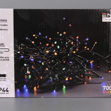 Коледни 700 LED цветни лампички - 14 m