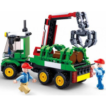 Конструктор Камион с ремарке и кран за трупи 