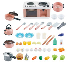 Печка с посуда и продукти