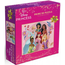 Пъзел лентикулярен 3D DISNEY PRINCESS - 100 елемента
