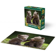 Пъзел лентикулярен 3D BEAR CUBS - 63 елемента