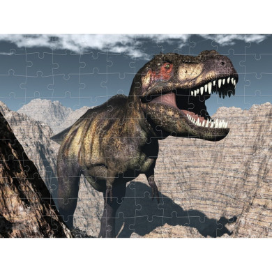 Пъзел лентикулярен 3D T - REX - 100 елемента
