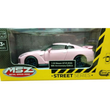 Метална кола NISSAN GT- R с отварящи се врати - PULL BACK - (1:32)