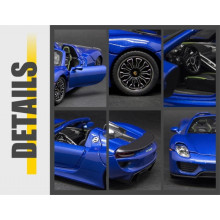 Метална кола PORSCHE 918 SPYDER - 1:24