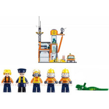 Конструктор Щаб на спасителните сили и джип PULL BACK