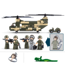 Конструктор Двуроторен хеликоптер и военен джип