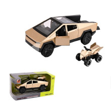 Метална кола със звук, светлина и отварящи се врати (1:36) - PULL BACK