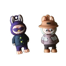 Светеща триетажна къща с 2 фигурки 