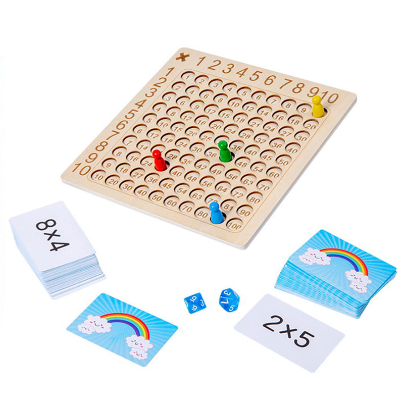 Дървена игра Математика