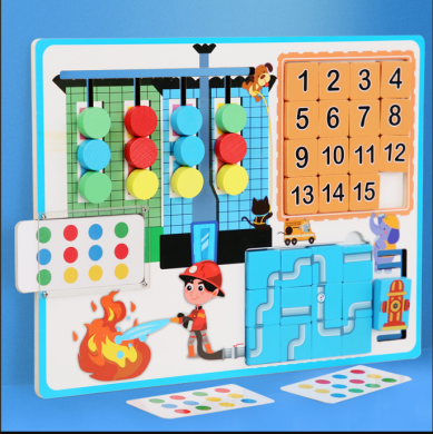 Дървена логическа игра - 3 в 1