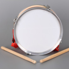 Метален барабан с дървени палки - 23 см