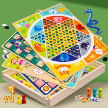 Дървена настолна игра - 7 в 1