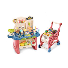 Супермаркет с количка за пазаруване