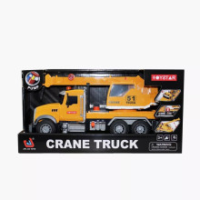 Камион с кран със звук и светлина - инерционен