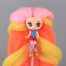 Кукла с много дълга памучна коса