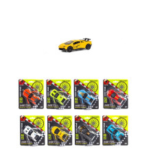 Метална кола с отварящи се врати (1:64) - PULL BACK