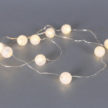 Коледни 10 LED лампички - топки