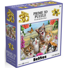 Пъзел лентикулярен 3D CAT SELFIE - 48 елемента
