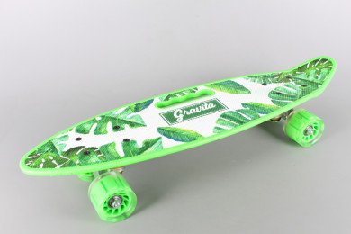 Скейтборд със светещи колела - 58 см