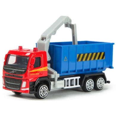 Метален камион VOLVO гондола с кран - 1:72