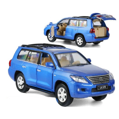 Метална кола LEXUS LX570 с отварящи се врати - PULL BACK - (1:32) 