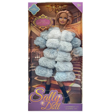 Кукла с палто и дълга коса