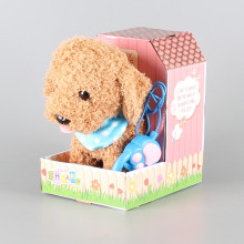 Ходещо плюшено куче пудел с повод 