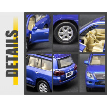 Метална кола LEXUS LX570 с отварящи се врати - PULL BACK - (1:32) 