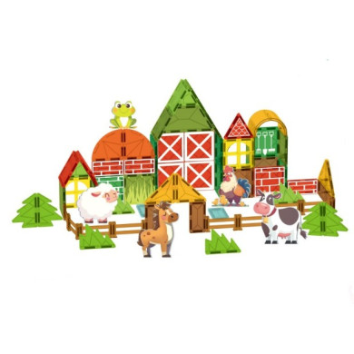 Магнитен конструктор Ферма - 70 елемента