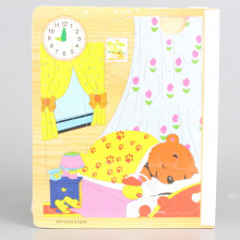 Дървена книга - пъзел - Животни - 6 в 1