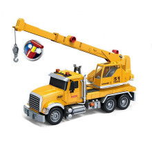 Камион с кран със звук и светлина - инерционен