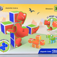 Магнитни кубчета Динозаври