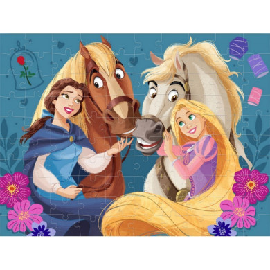 Пъзел лентикулярен 3D DISNEY PRINCESS - 100 елемента