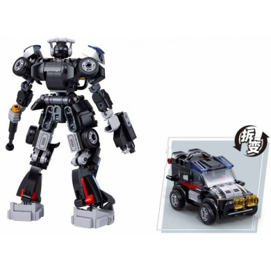 Конструктор Трансформер робот - полицейска кола
