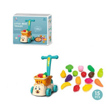 Количка за пазаруване с плодове и зеленчуци