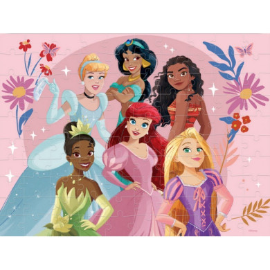 Пъзел лентикулярен 3D DISNEY PRINCESS - 100 елемента