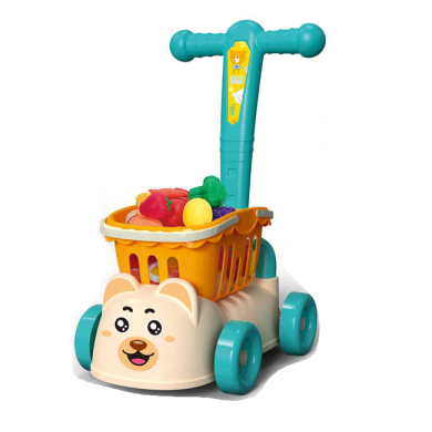 Количка за пазаруване с продукти 