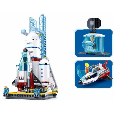 Конструктор Ракетна площадка с ракета носител и совалка