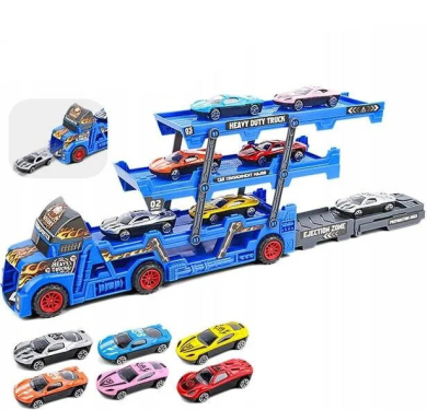 Автовоз с катапулт и 6 метални коли